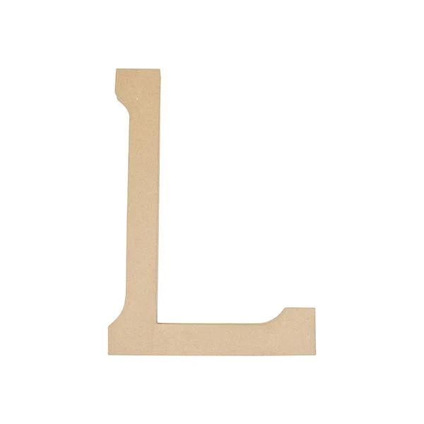 Makr Paper Mache, Jumbo Letter L- 60cm