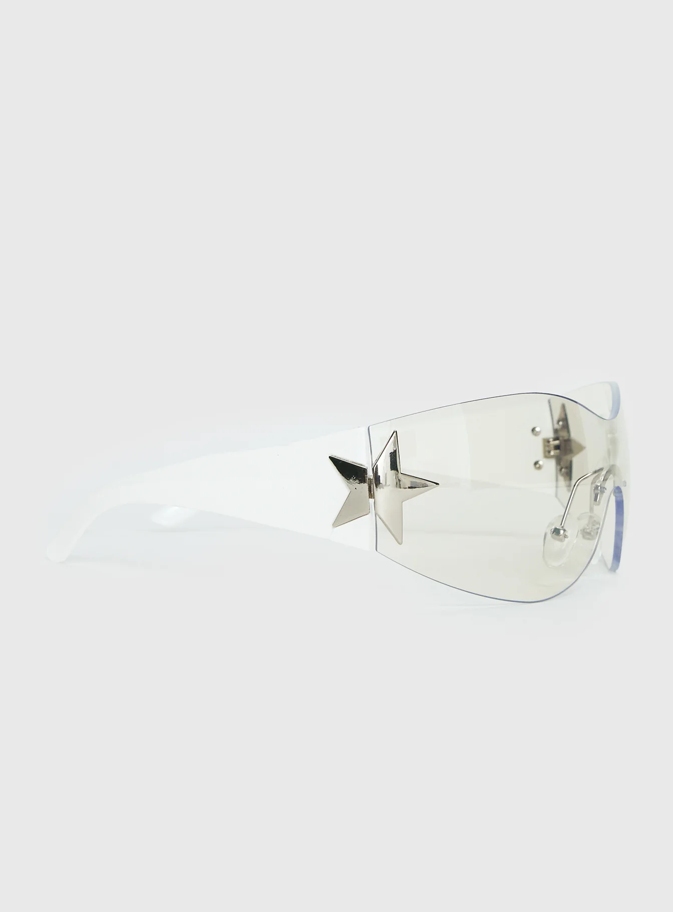 Audree Star Detail Sunglasses Silver / Smoke