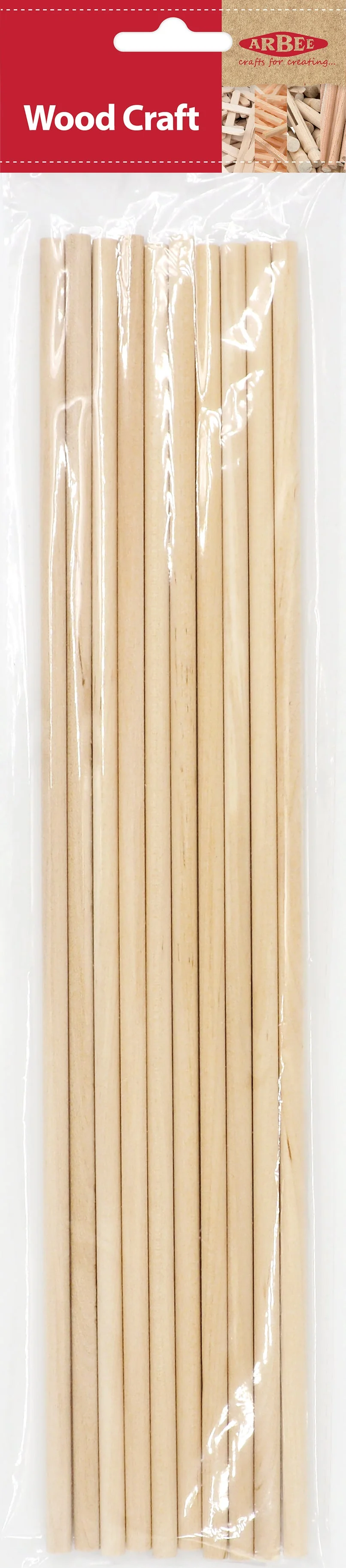Arbee Wood Dowels, 6mmx30cm
