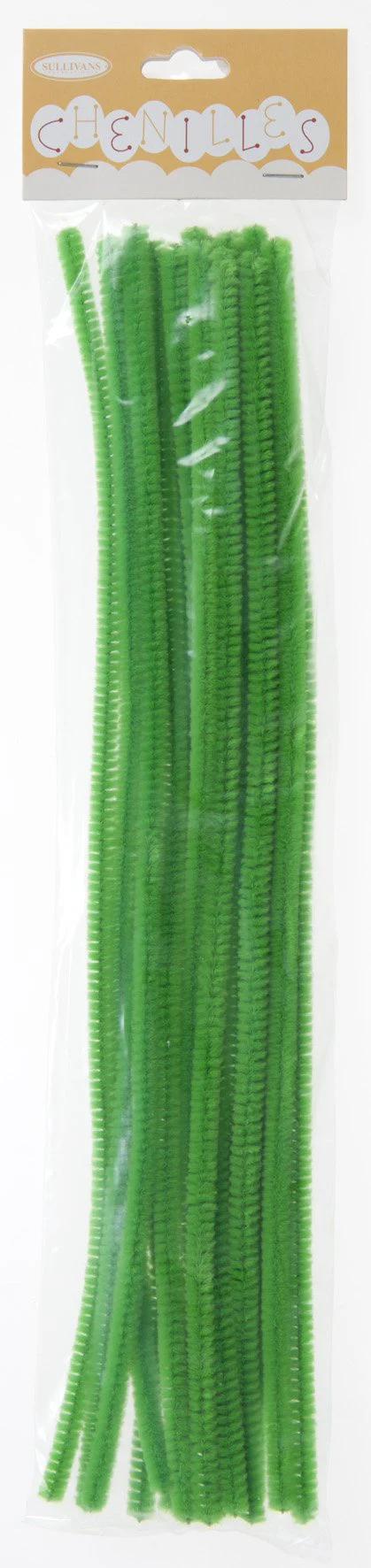 Sullivans Chenilles 18pk, Green- 6mm