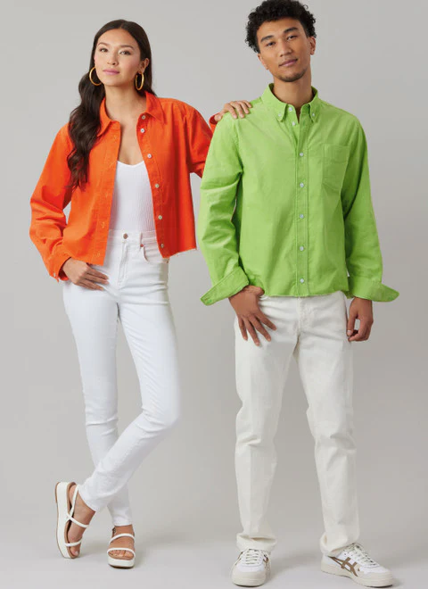 McCall's Pattern M8566 Unisex Shirt in Three Lengths
