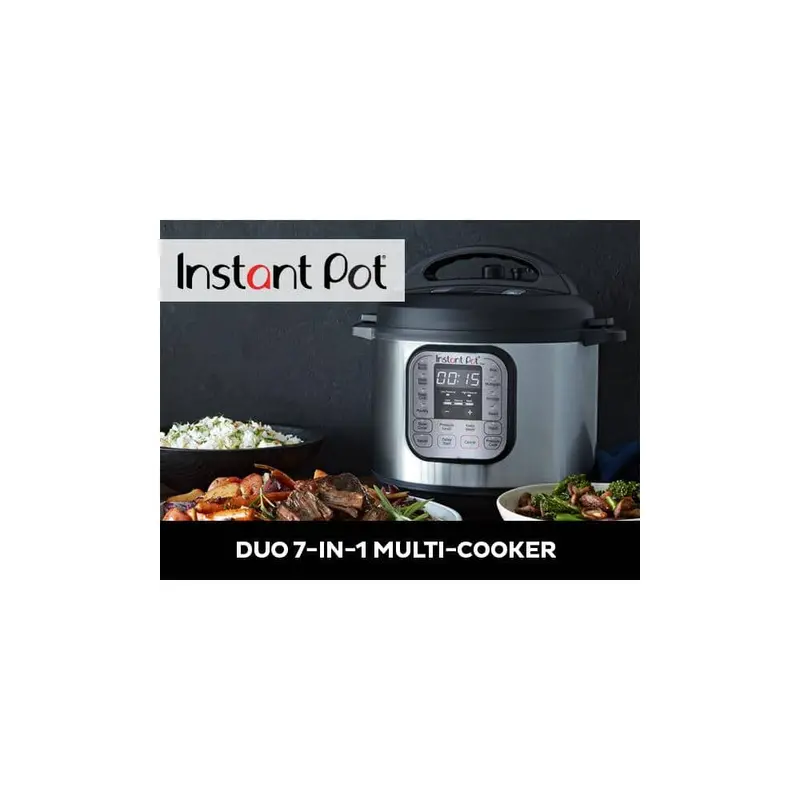 Szybkowar elektryczny ze stali nierdzewnej Instant Pot Duo, 8 litrów, numer modelu 113-0002-03
