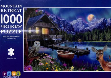 500-Piece Jigsaw Puzzle, Mountain Retreat