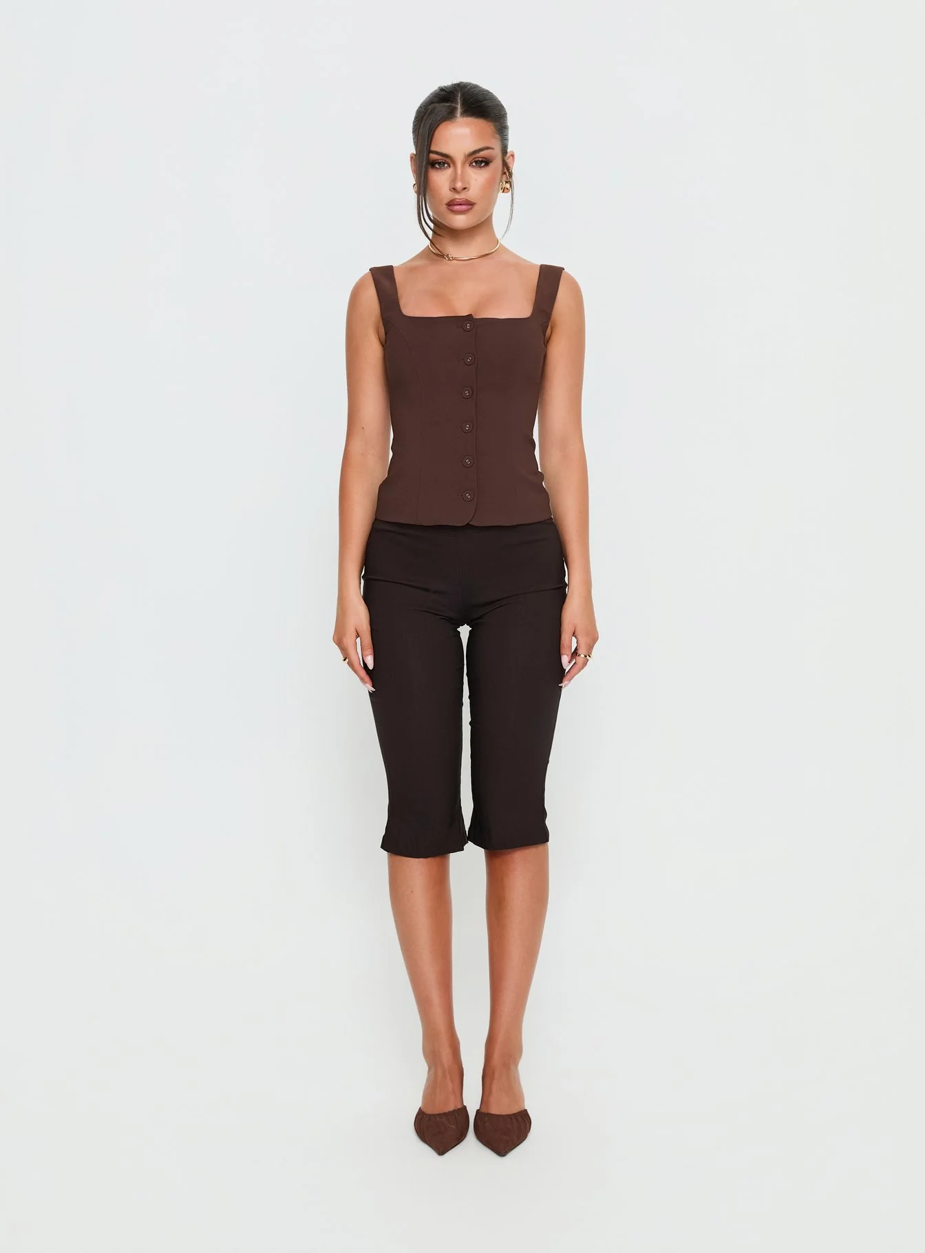 Zamie Top Chocolate