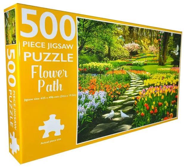500-Piece Jigsaw Puzzle, Flower Path