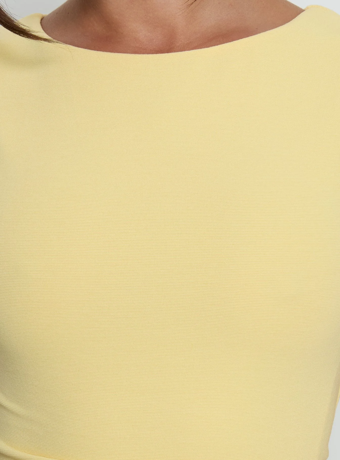 Basila Ruched Mini Dress Yellow