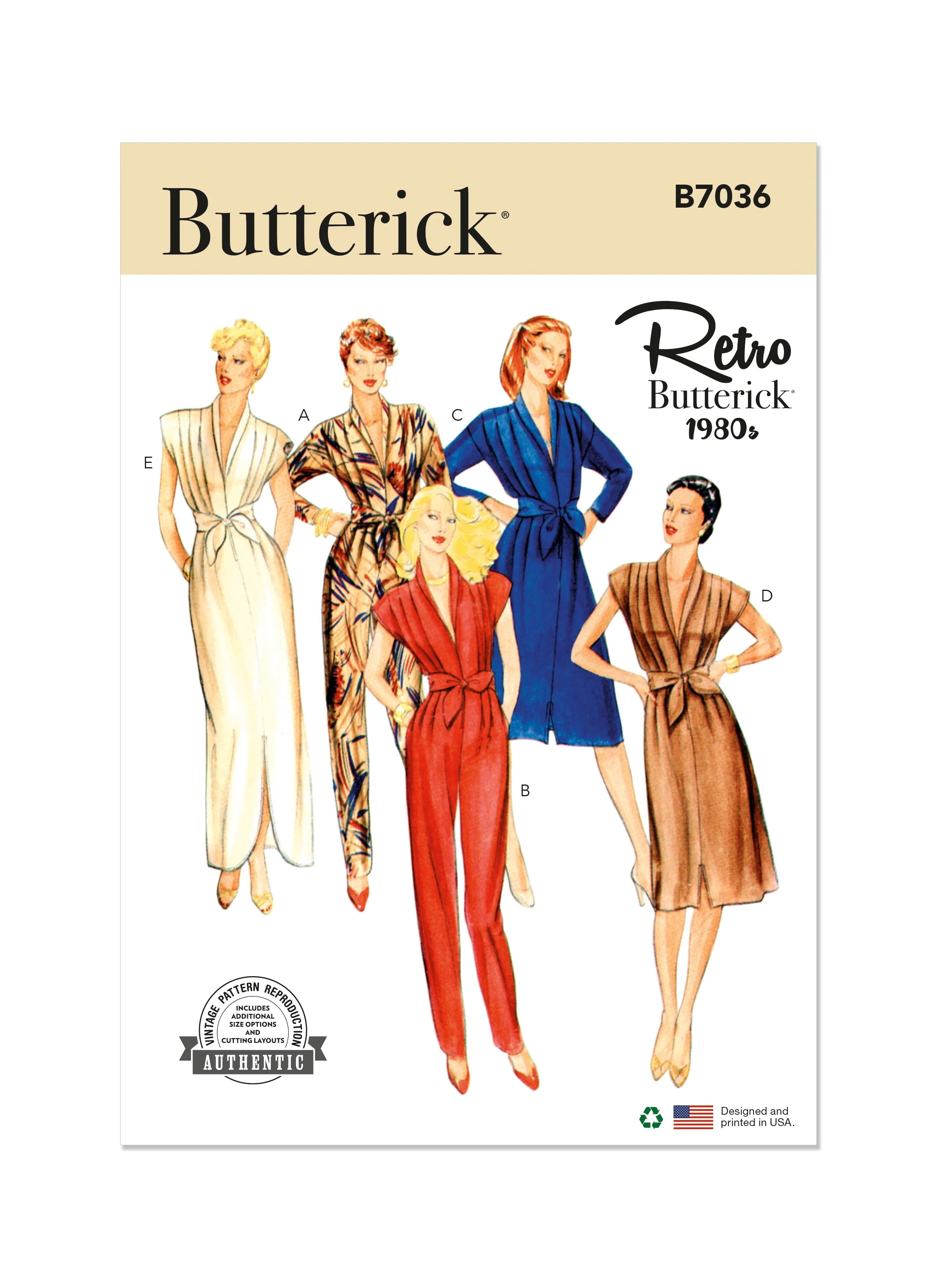 Butterick Pattern B7036 Misses