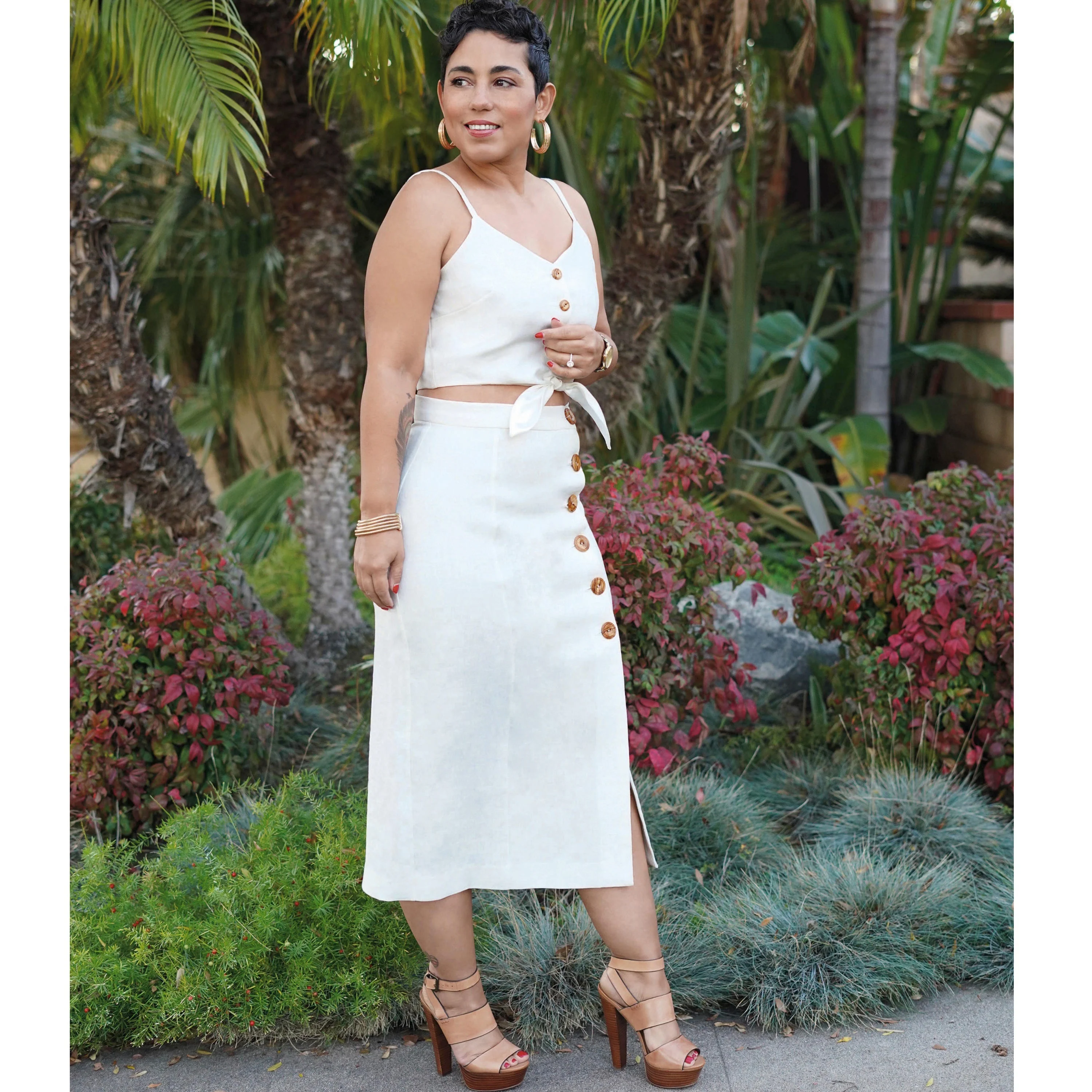 Simplicity Pattern 8927 Misses' Tie Front Tops and Skirts by Mimi G Style