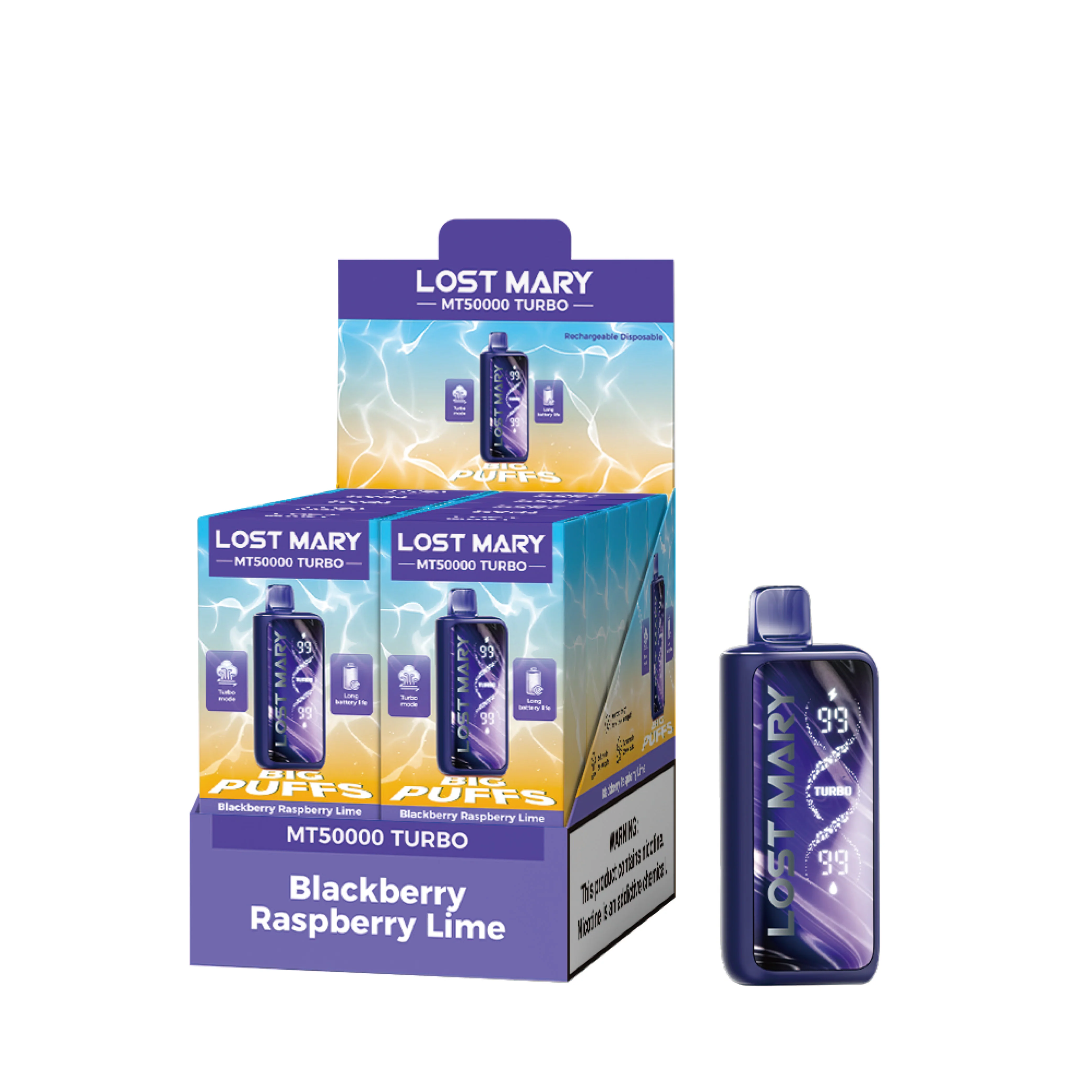 LOST MARY MT50K Turbo oplaadbare wegwerpvape (alle smaken)