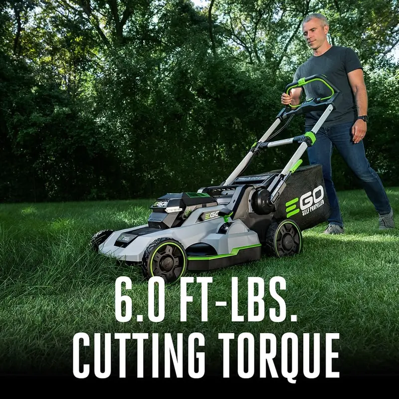 EGO Power+ 21″ akumulatorowa kosiarka samojezdna – 56 V, dwa akumulatory 4,0 Ah + szybka ładowarka