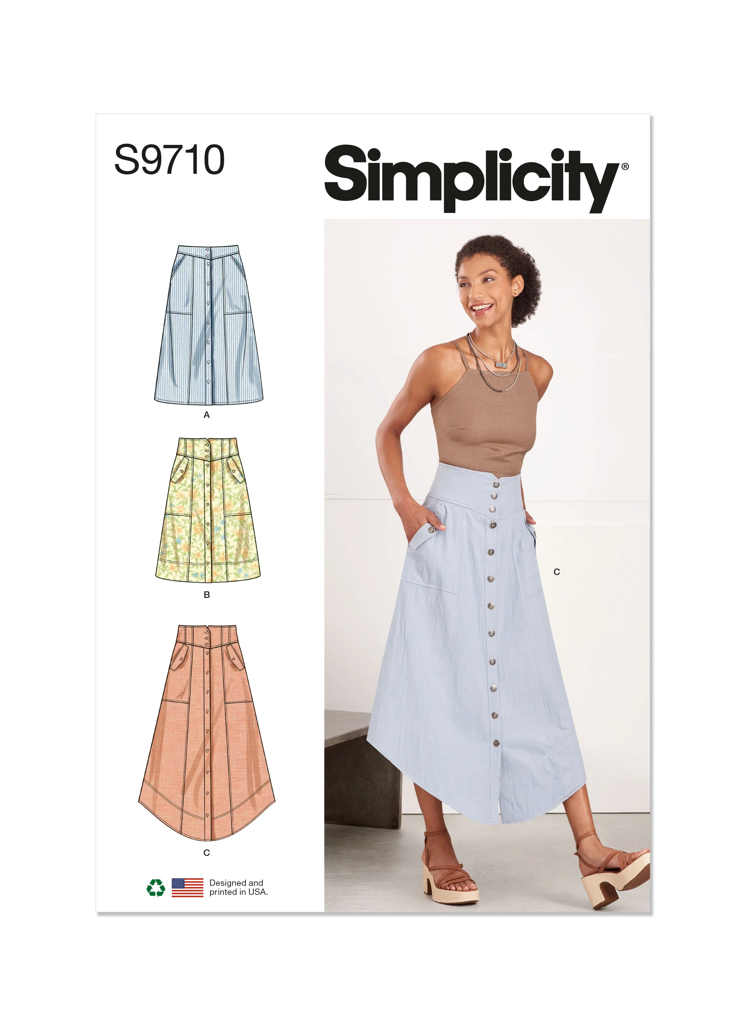 Simplicity Pattern S9710 Misses Skirt/Pants
