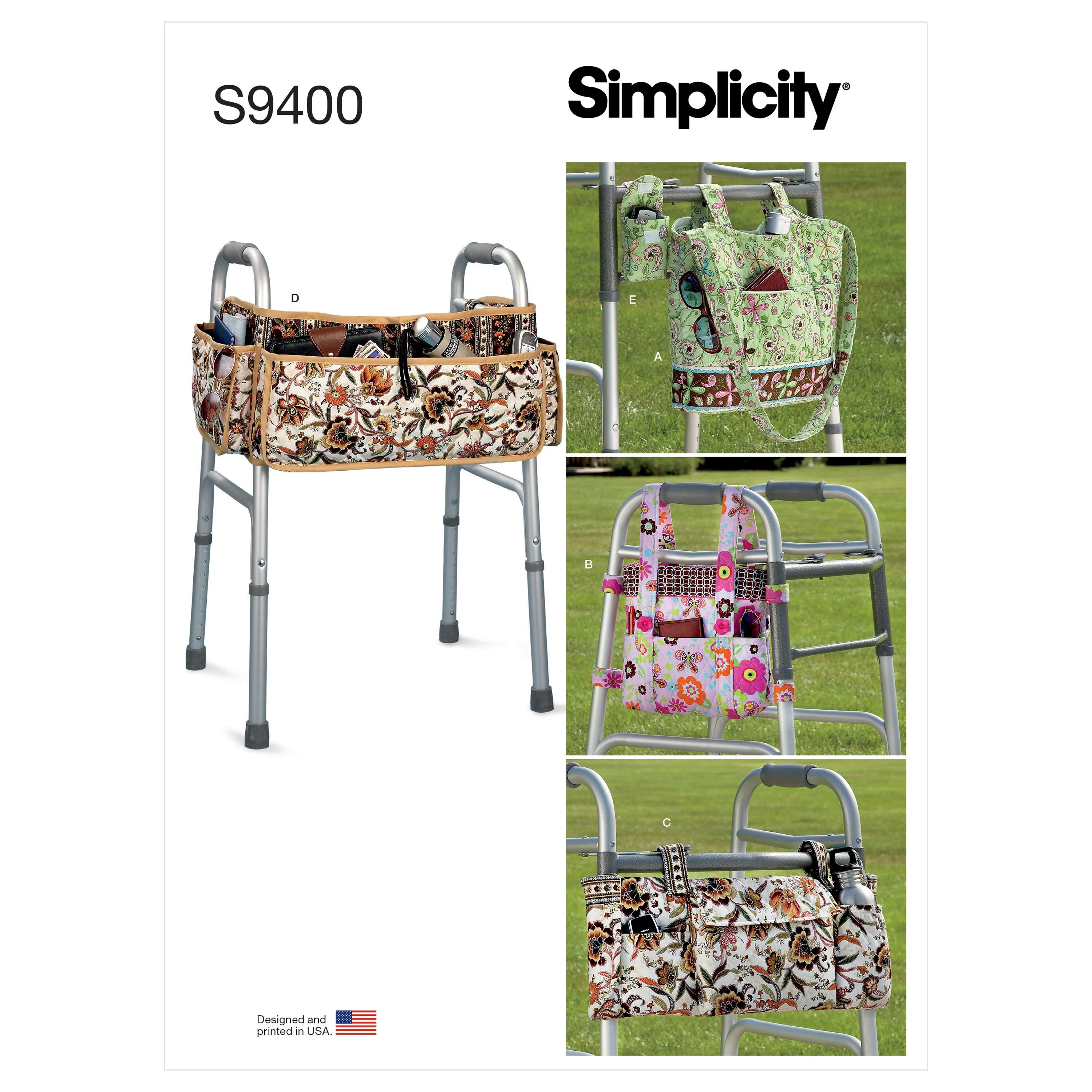 Simplicity Pattern 9400 Walker Accessories