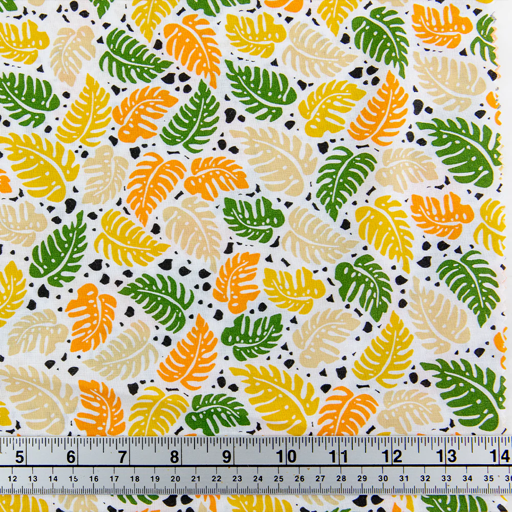 Print Craft & Quilting Fabric, Graphic Fern- Width 110cm