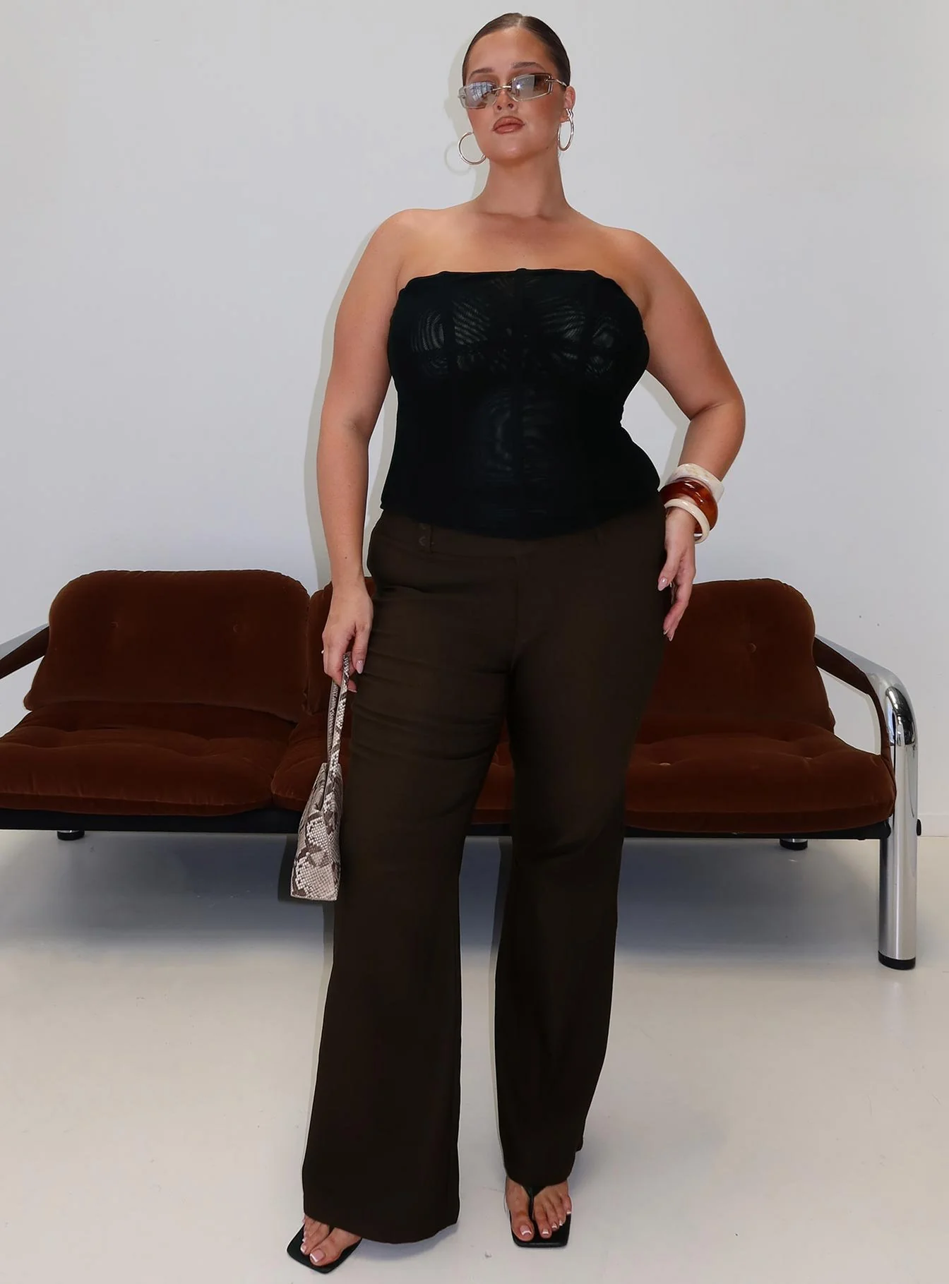 Kinkirk Flared Pants Chocolate Curve