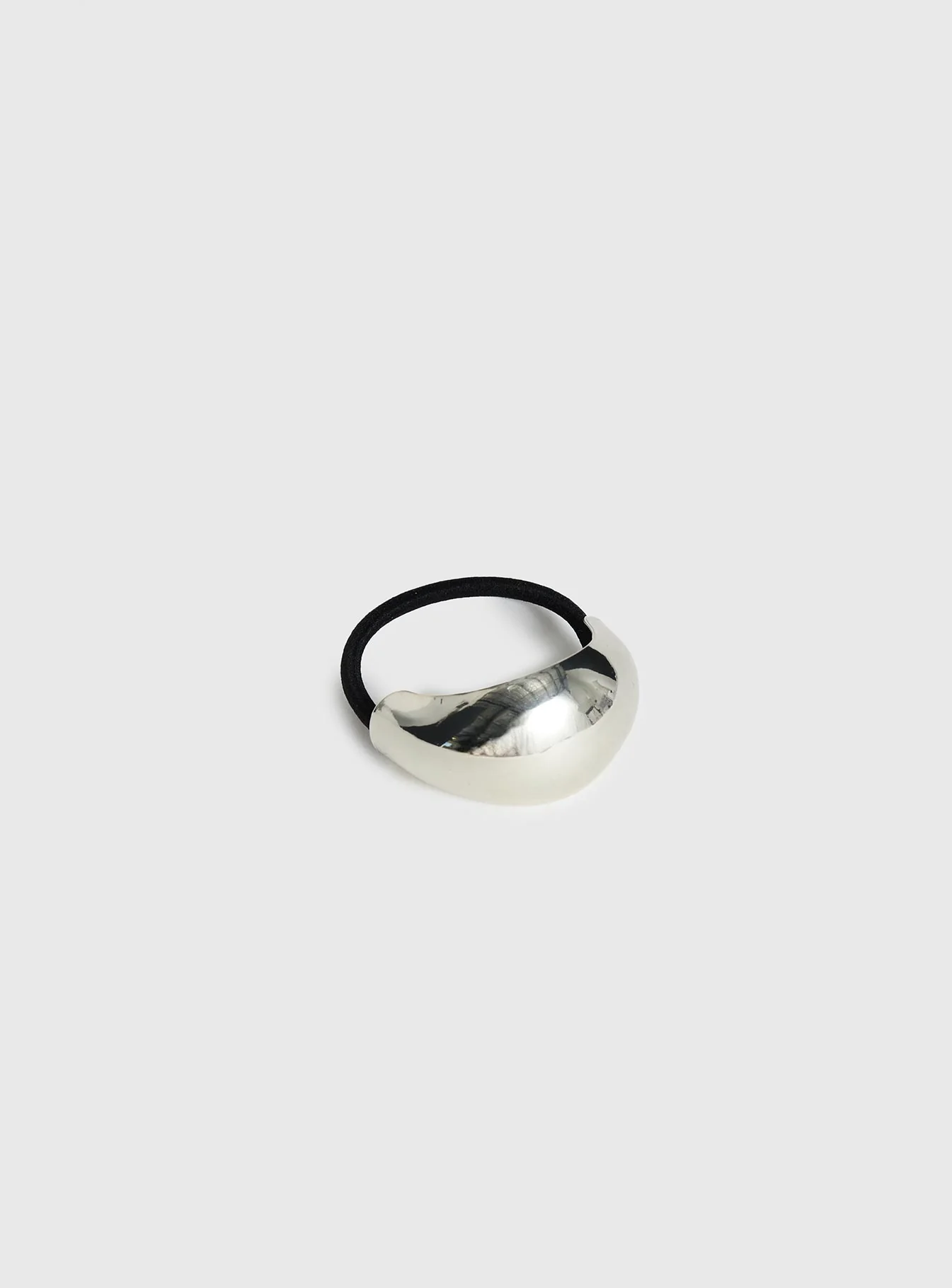 Heart Mend Statement Hair Tie Silver