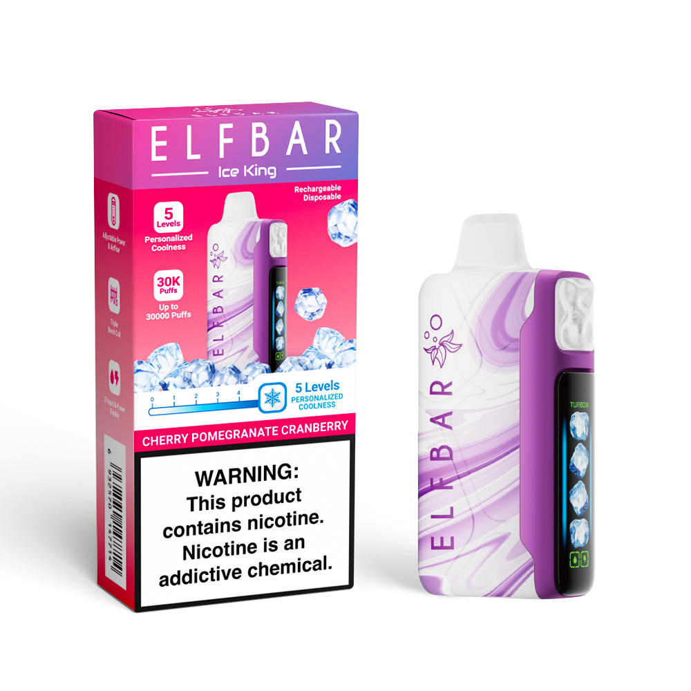 ELF BAR ICE KING 30K oplaadbare wegwerpvape (alle smaken)