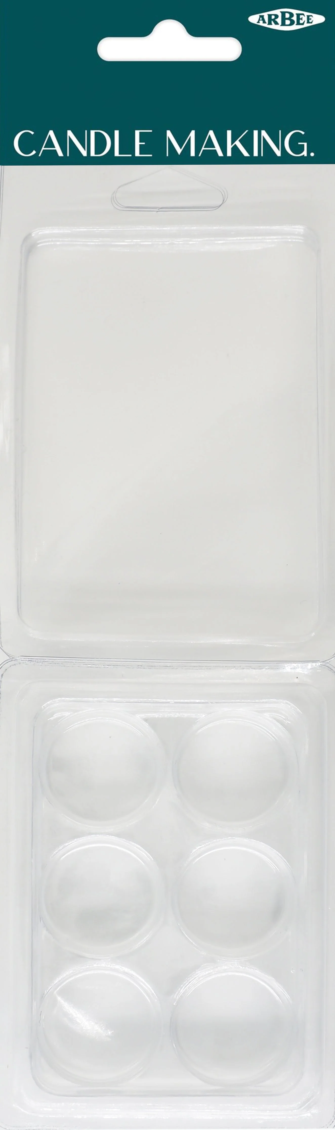 Arbee Wax Melt PVC Mould, Round- Clear