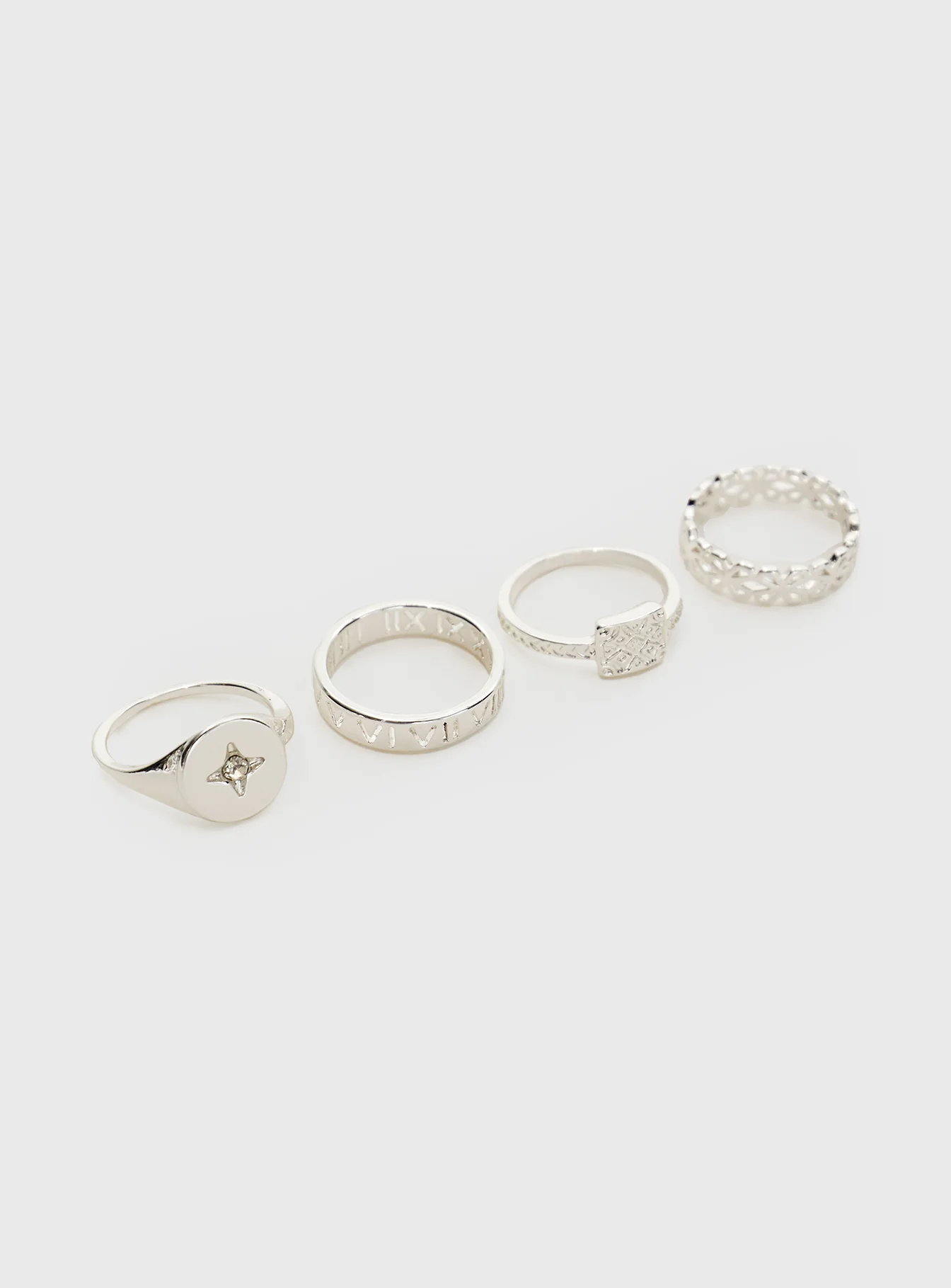 Love Parade Ring Set Silver