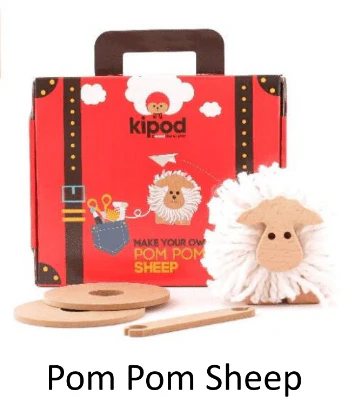 Kipod Pom Pom Sheep Kit