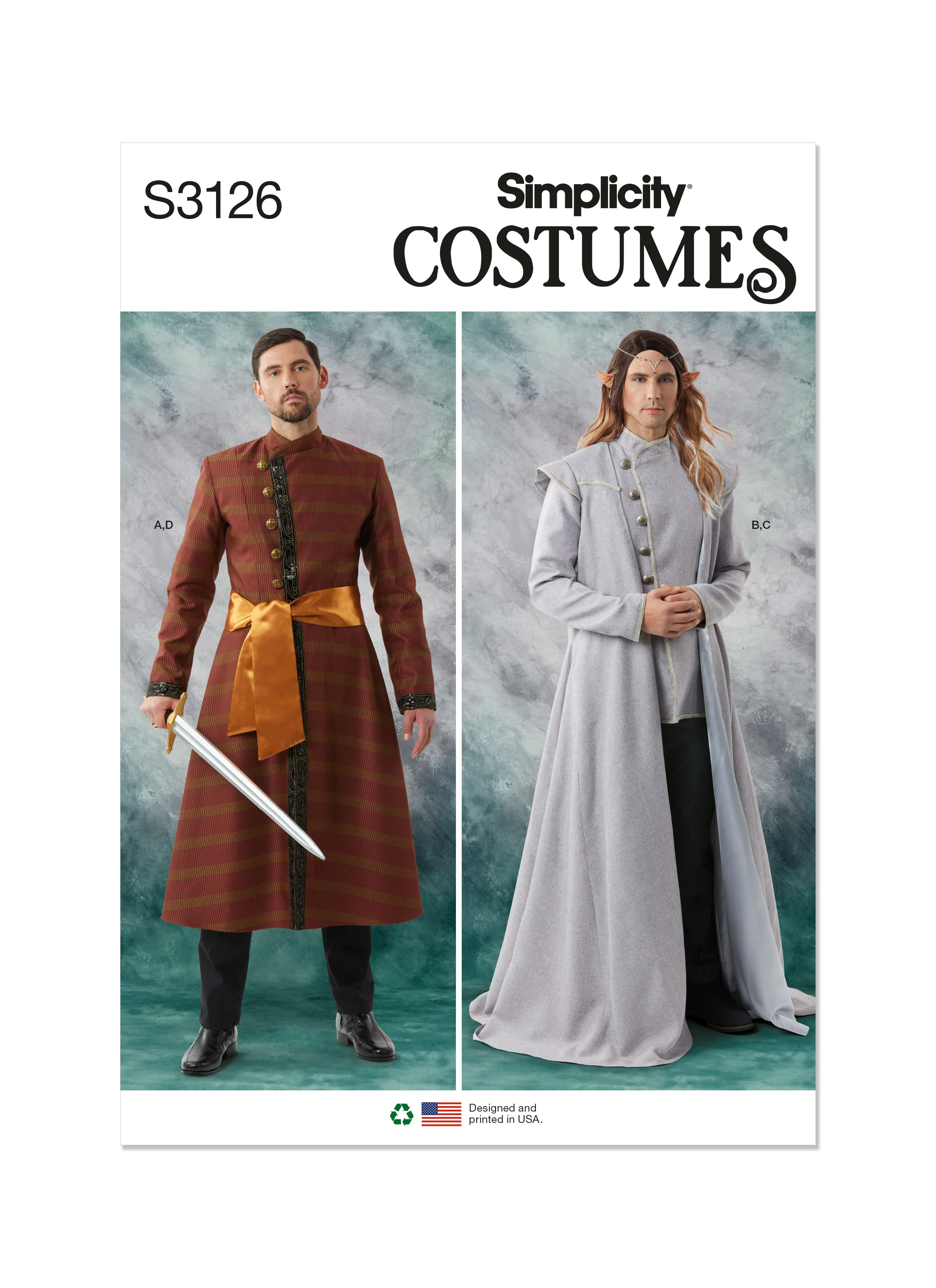 Simplicity Pattern S3126 Men/Boy Costume