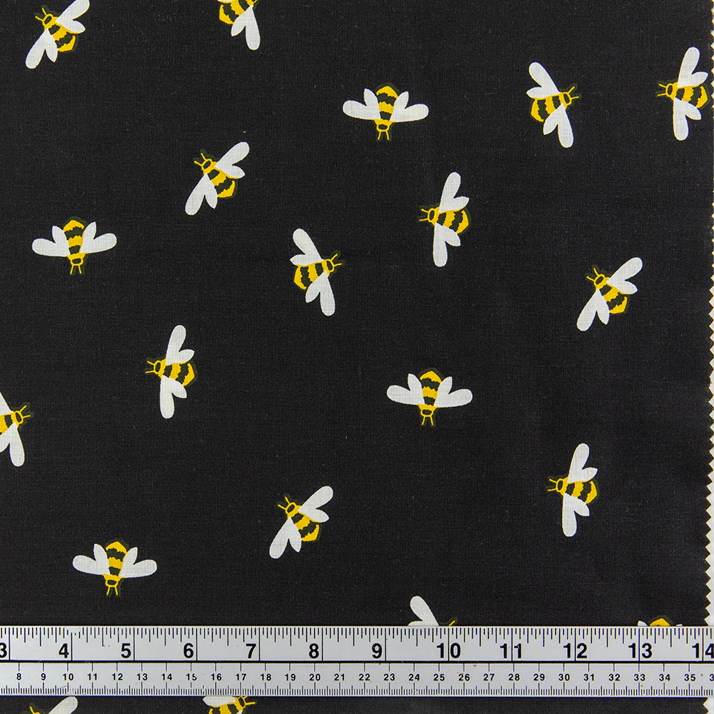 Print Craft & Quilting Fabric, Bees & Bloom Bees- Width 110cm