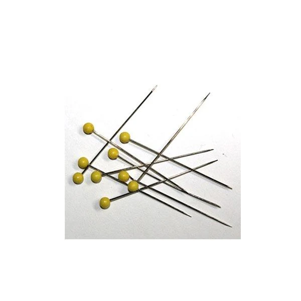 Sullivans Quilters Pins, Silver / Yellow- Size 28