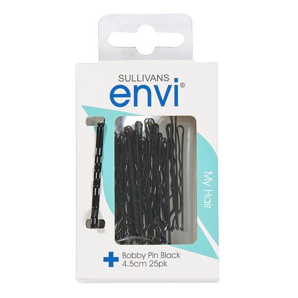 Bobby Pins, Black - 25pk - Envi
