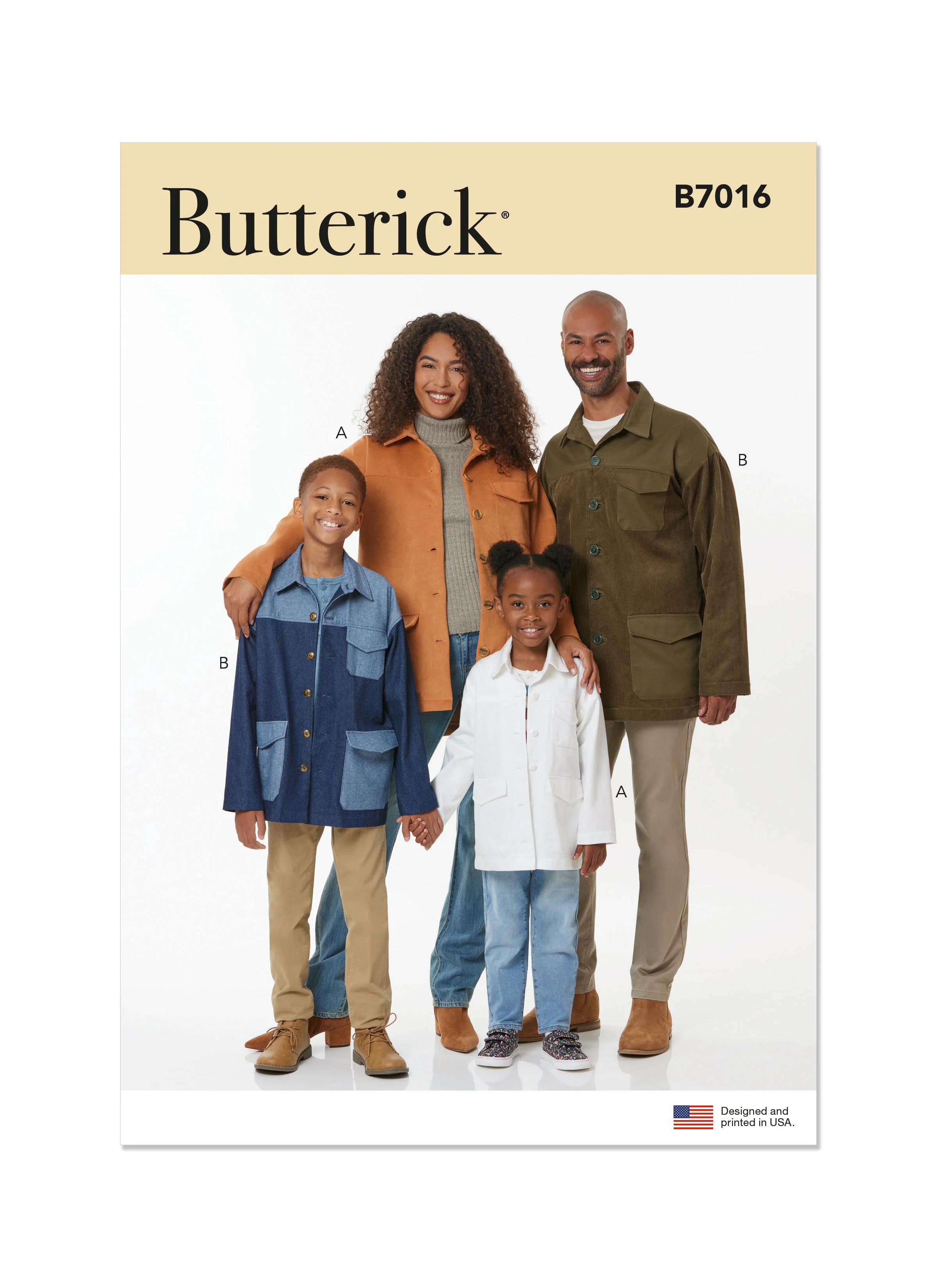 Butterick Pattern B7016 Unisex Jacket