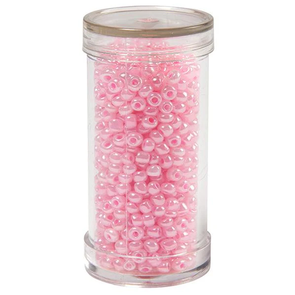 Sullivans Seed Beads, Pearl Pink- Size 8
