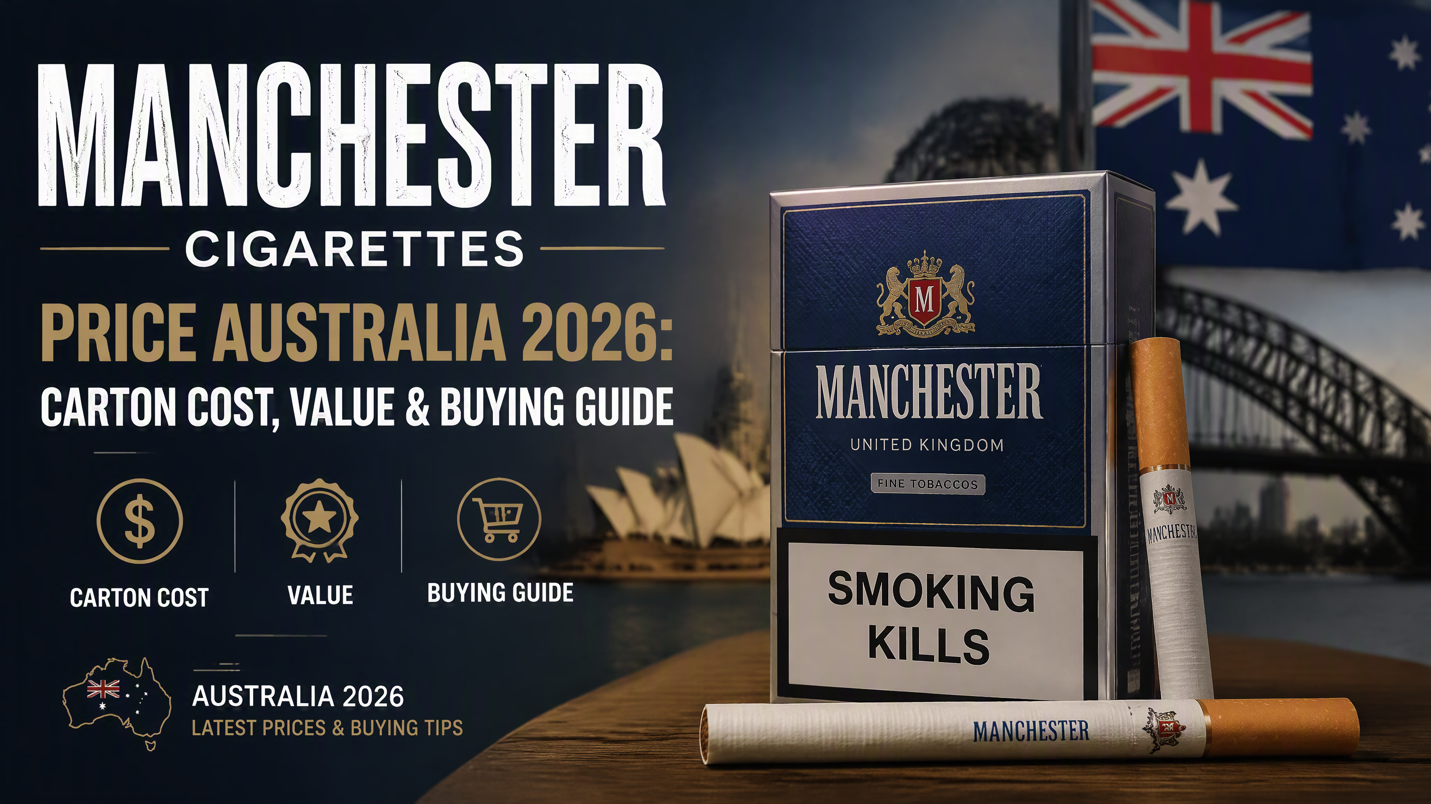 Manchester Cigarettes Price Australia 2026: Carton Cost, Value & Buying Guide