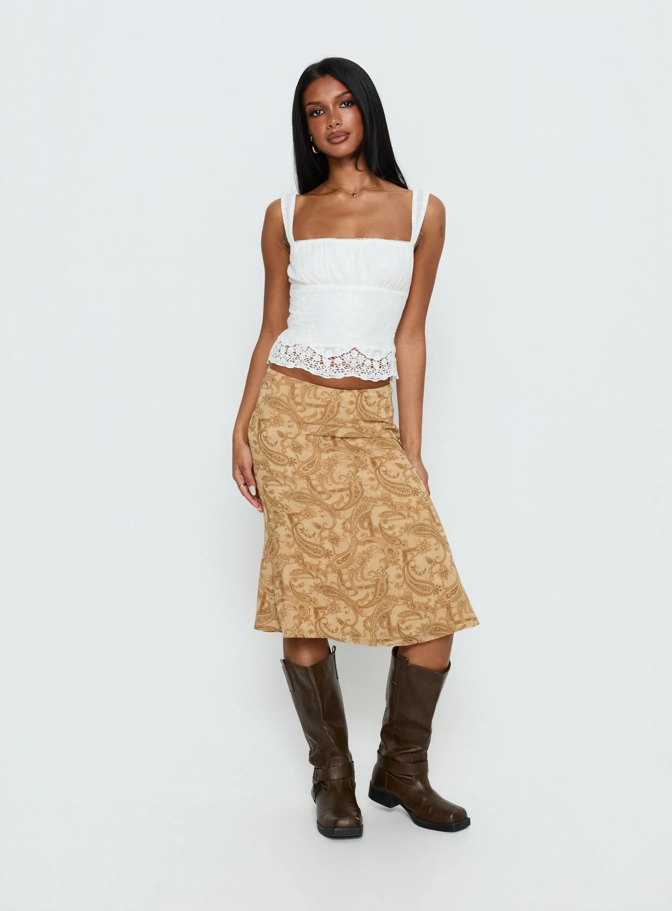 Moses Midi Skirt Paisley