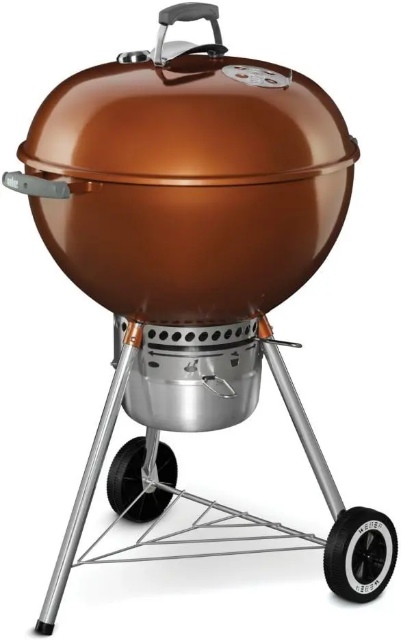 Grill węglowy Weber Original Kettle Premium 22 cale — wykończenie w kolorze czarnym