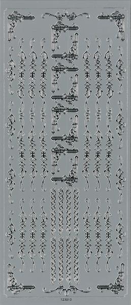 Arbee Sticker, Corners & Borders- Silver