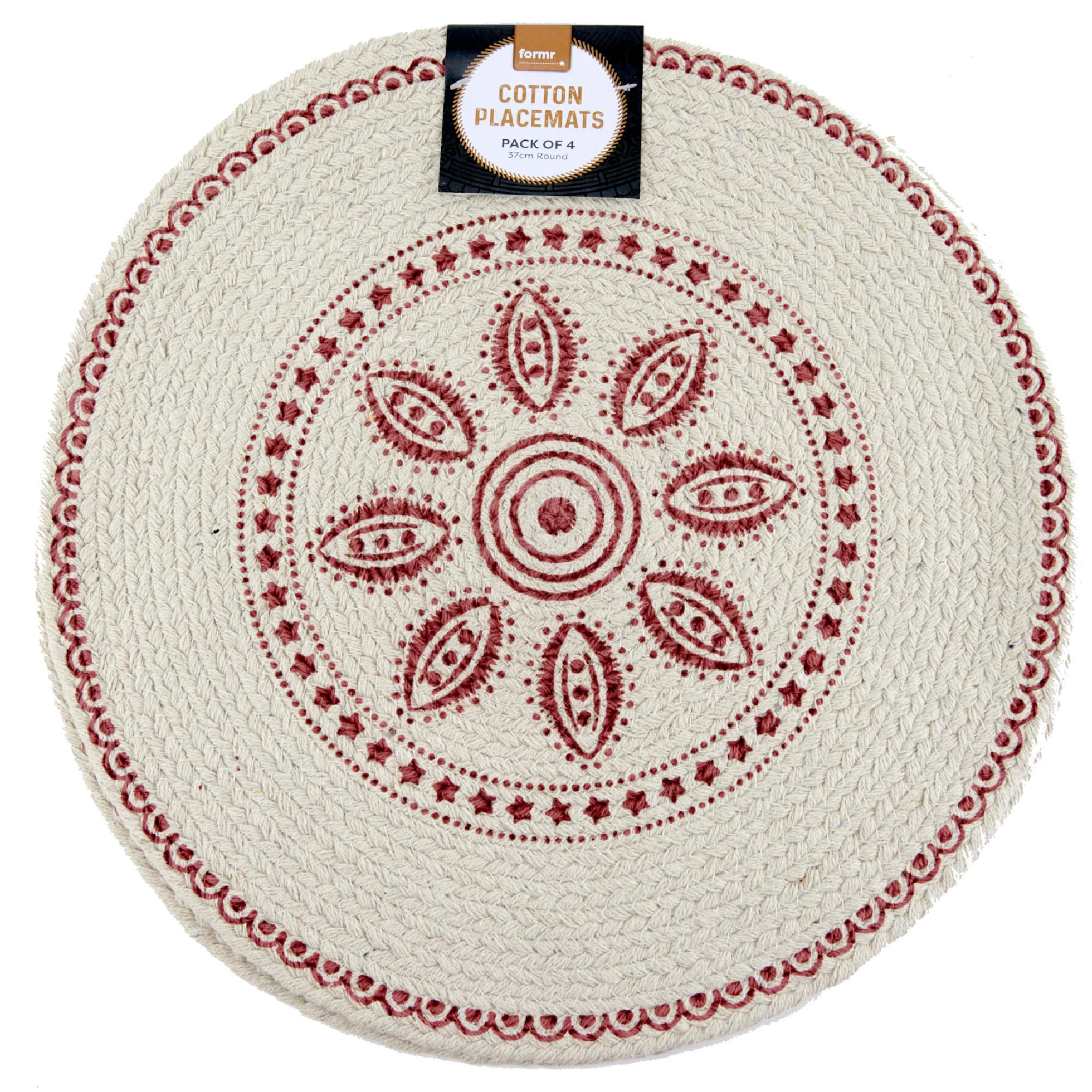 Formr Cotton Braided Placemats - 4pk