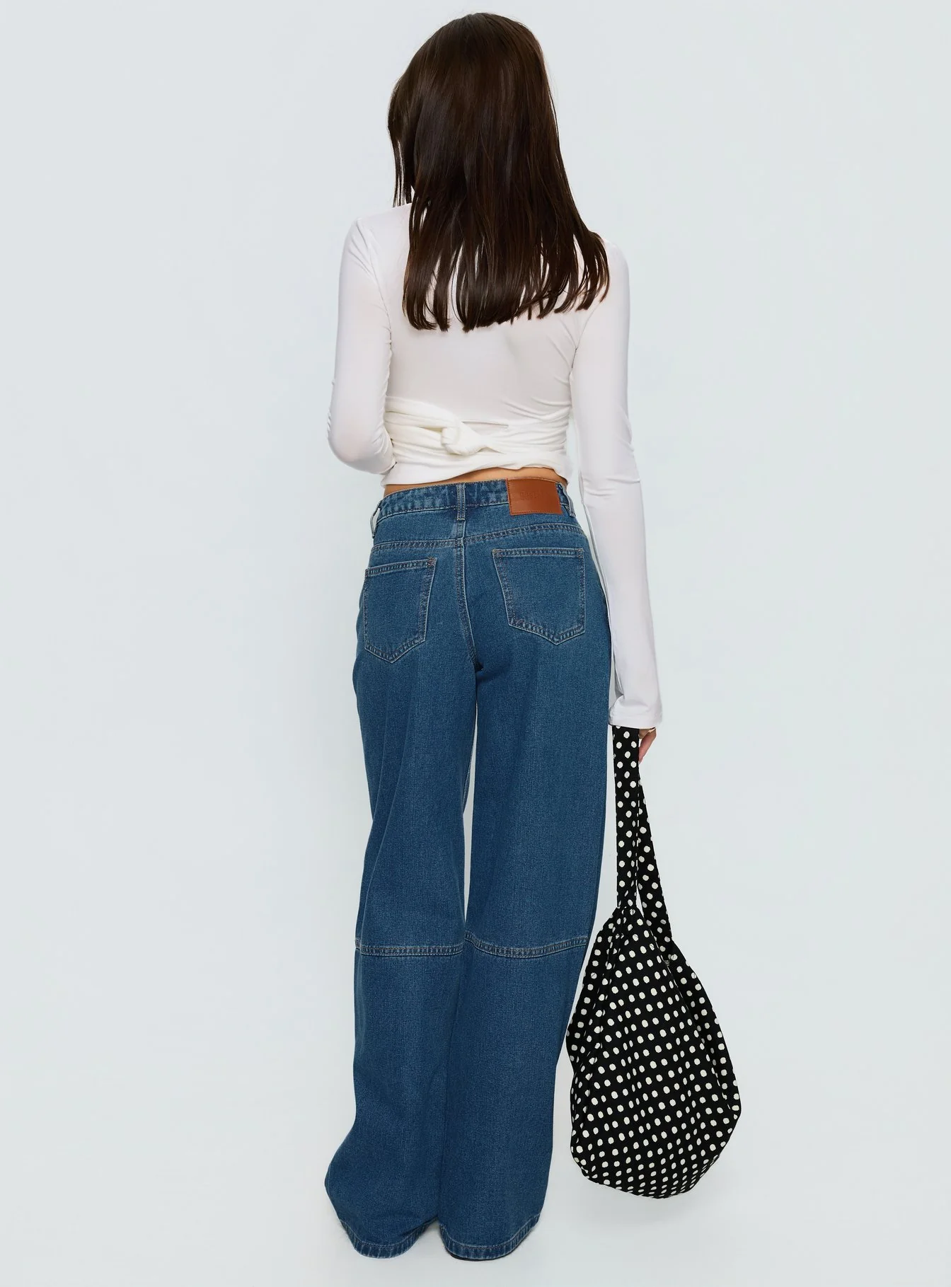 Lando Low Rise Straight Leg Jeans Mid Blue Wash