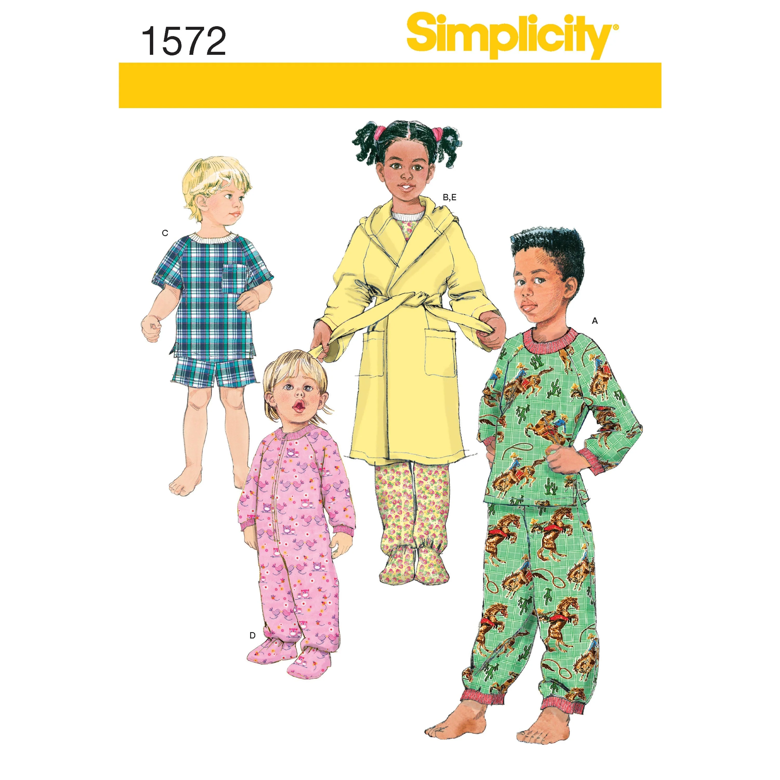 Simplicity Pattern 1572 Toddlers