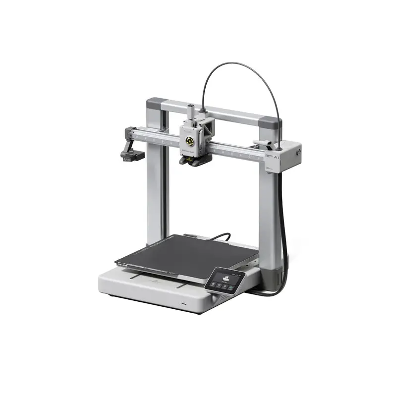 Drukarka 3D Bambu Lab A1 Combo – szybki system podwójnego wytłaczania w kolorze srebrnym