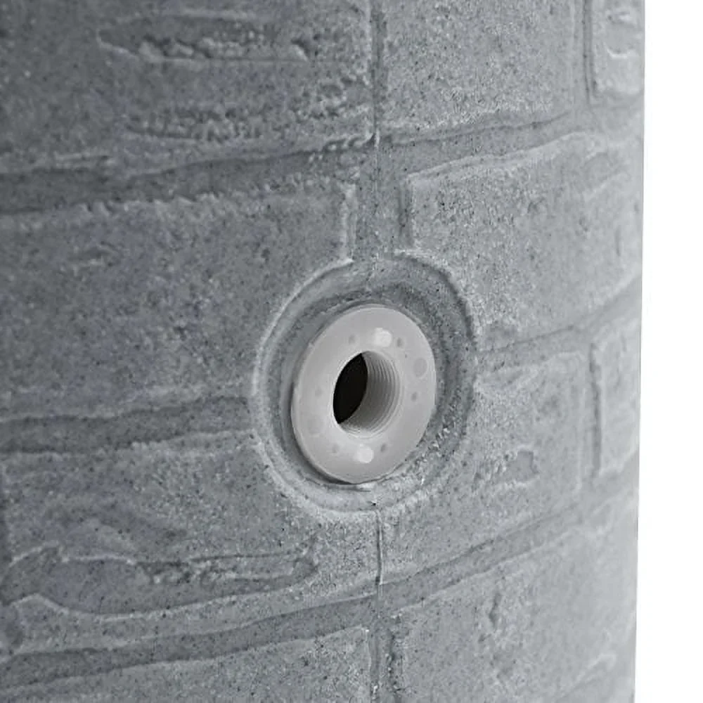 Good Ideas IMP - D50 - DAR Impressions Downton Rain Saver Rain Barrel, 50 Gallon, Dark Granite