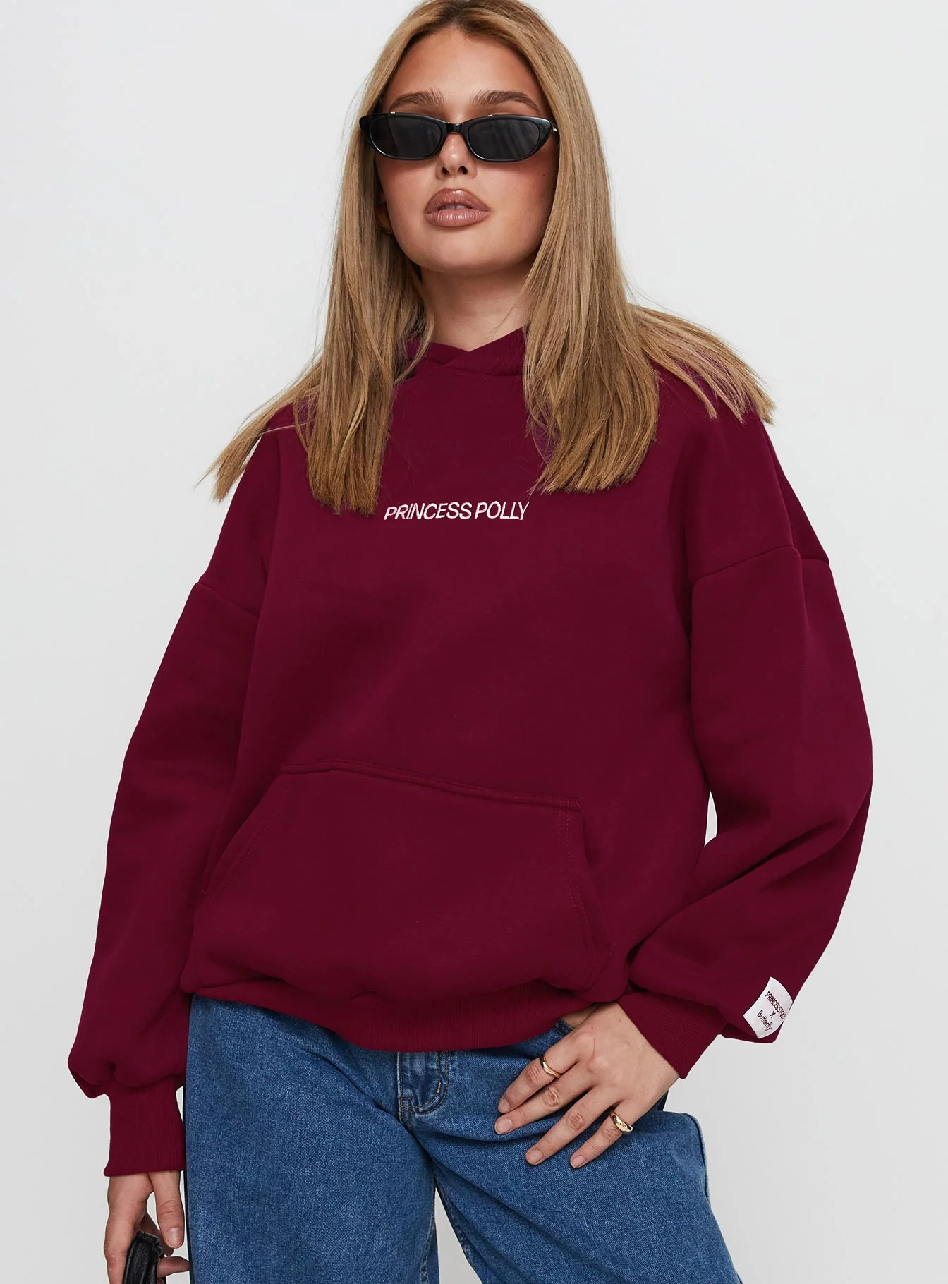 Princess Polly x Butterfly Foundation Charity Merch Hoody Wine