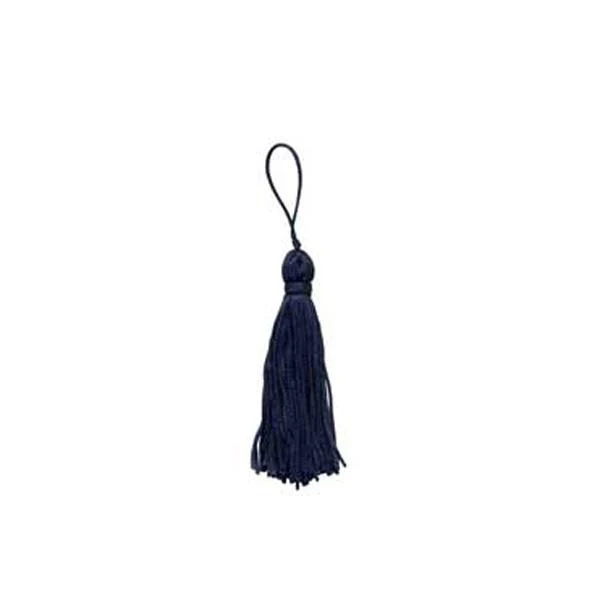 Sullivans Tassel Rayon Chainette, Navy- 50 mm