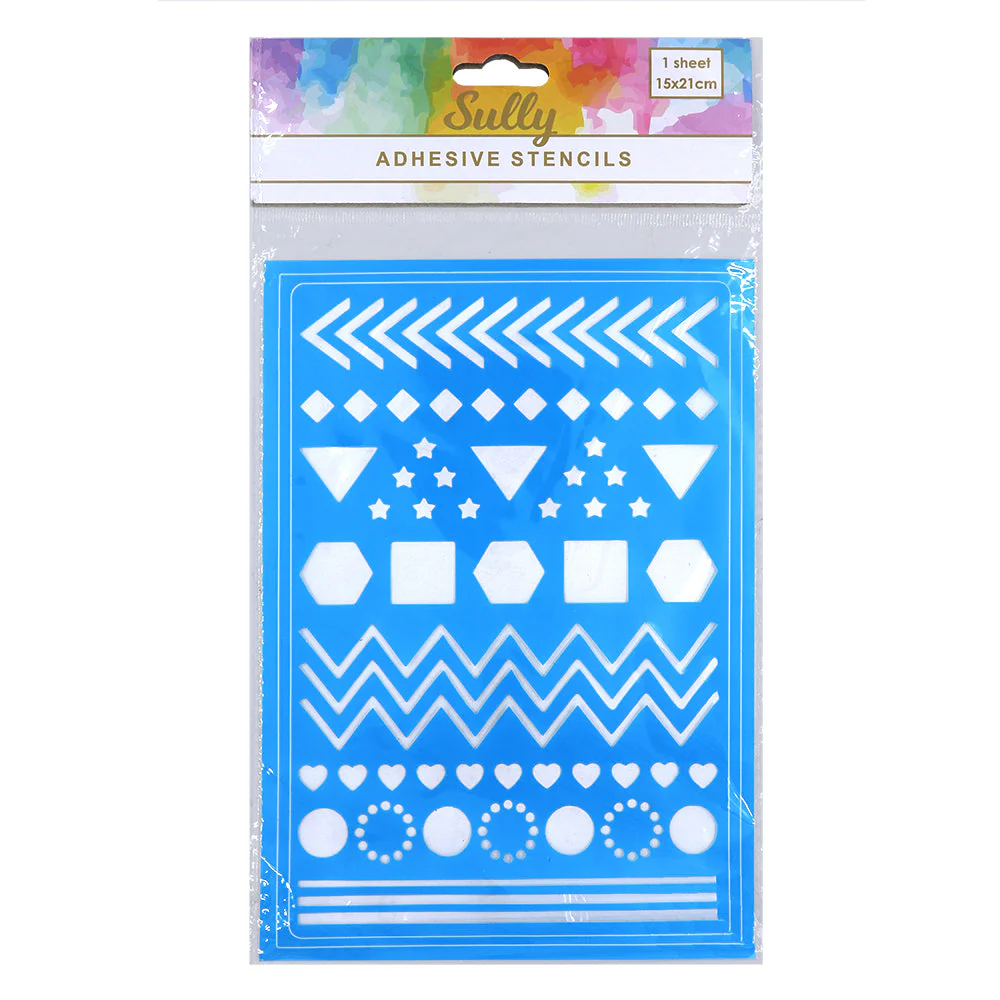 Sullys Adhesive Stencil, Symbols