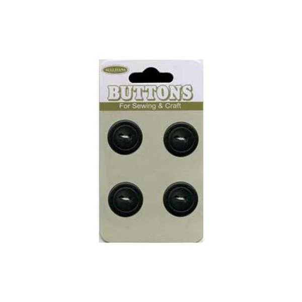 Sullivans Plastic Button, Brown- 15 mm