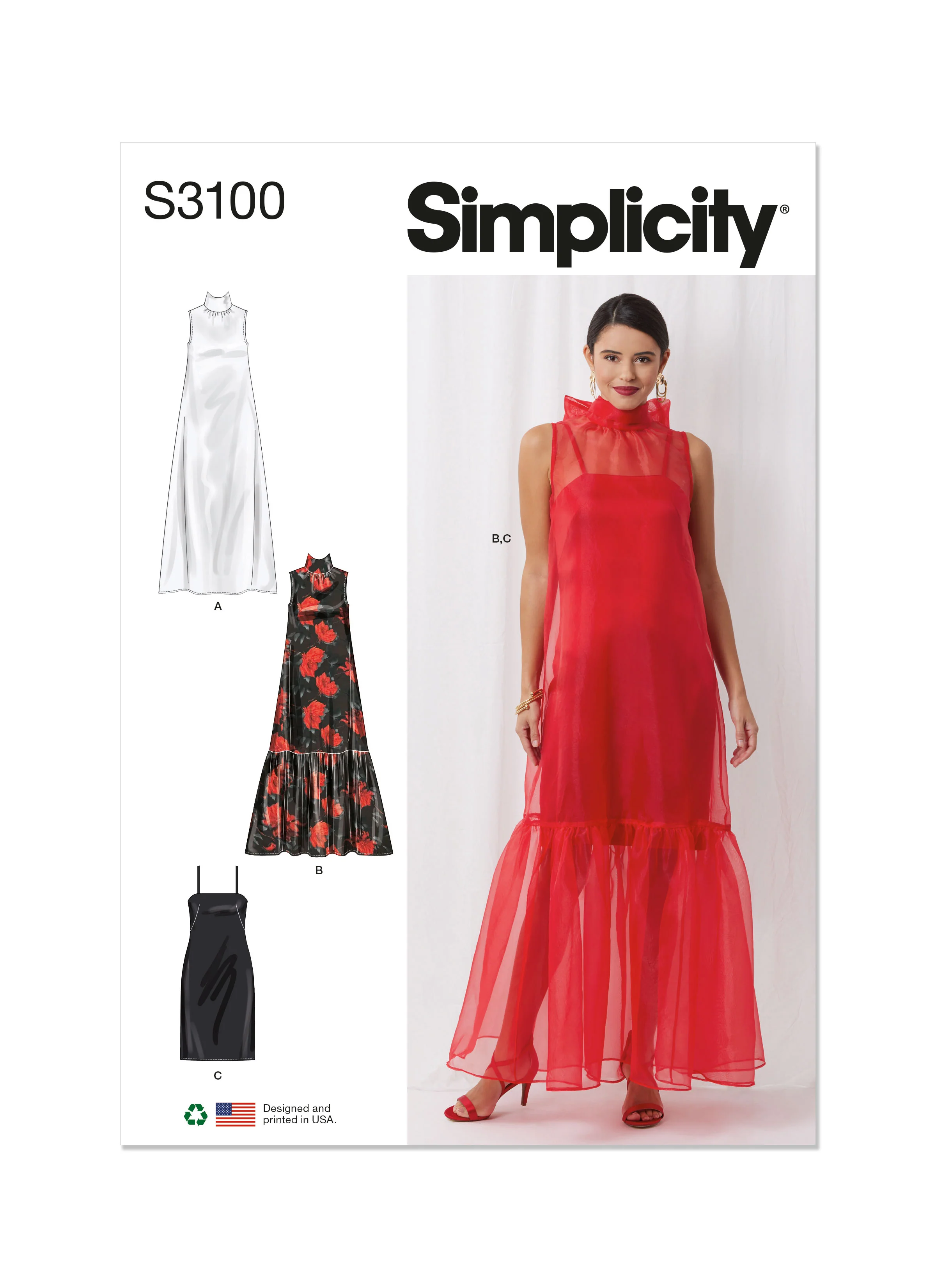 Simplicity Pattern S3100 Misses' Dress