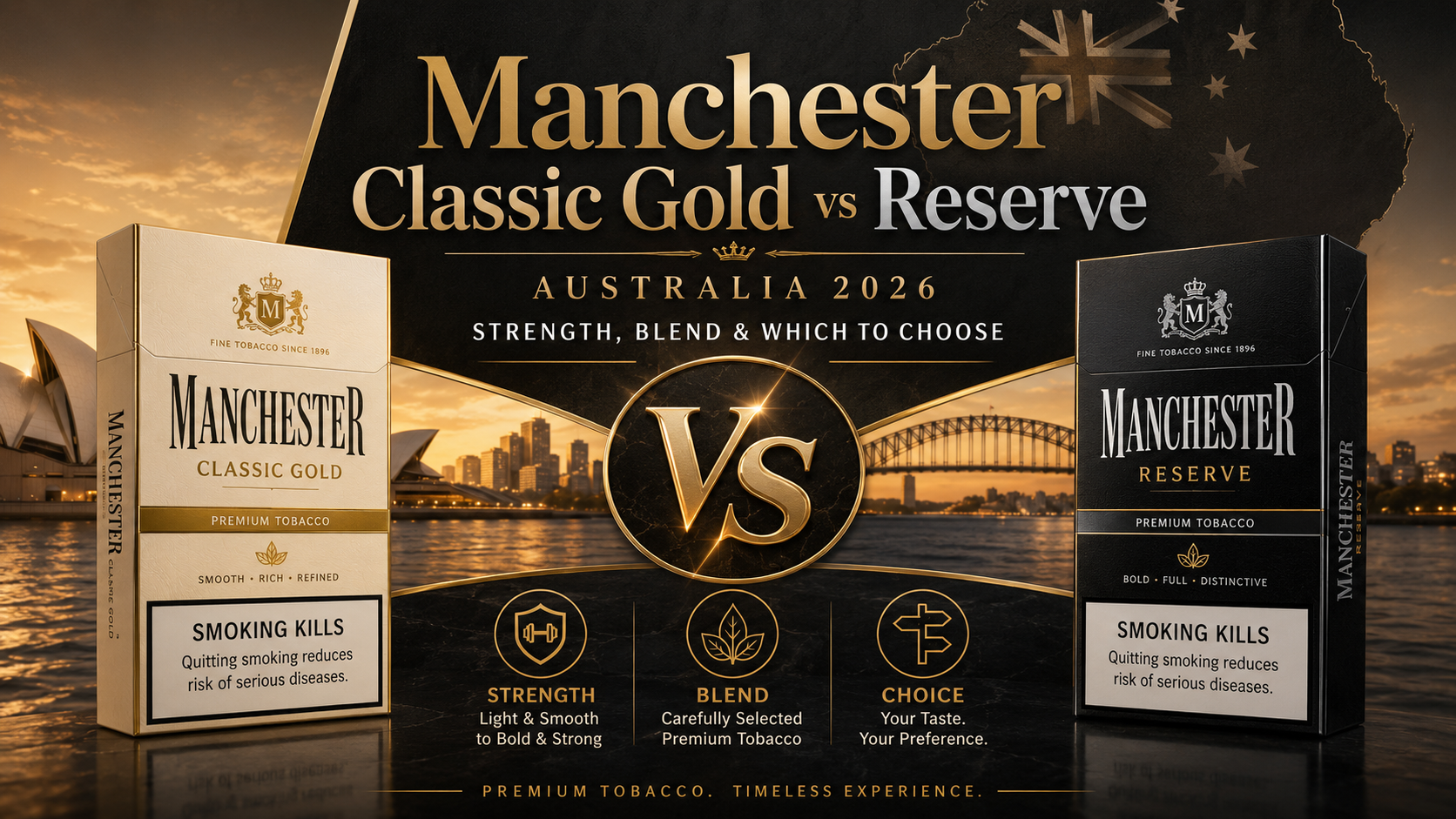 Manchester Classic Gold or Reserve Australia: Strength, Blend & Which to Choose