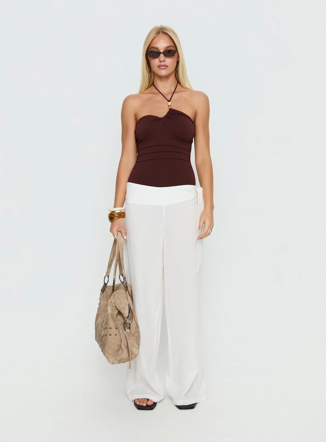 Wave Dancer Tie Pant White