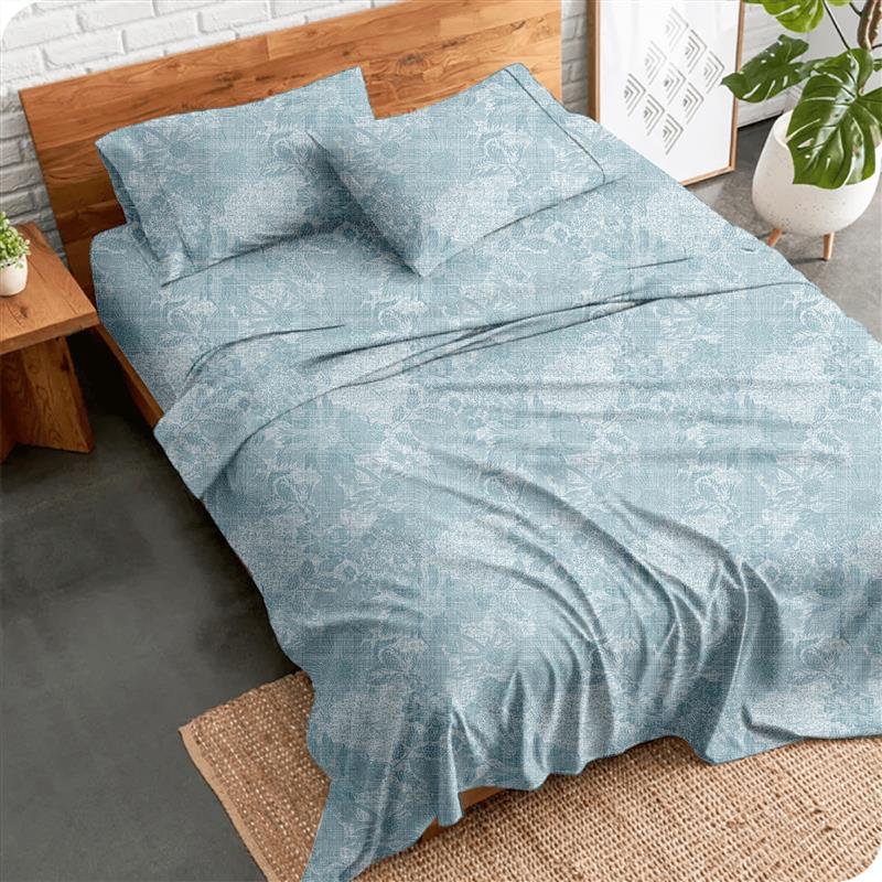 Alaria Printed Cotton Sheet Set, Garden