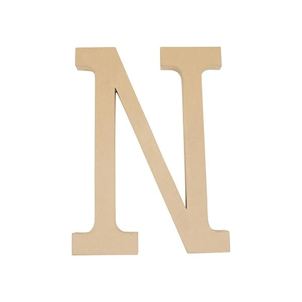 Makr Paper Mache, Jumbo Letter N- 60cm