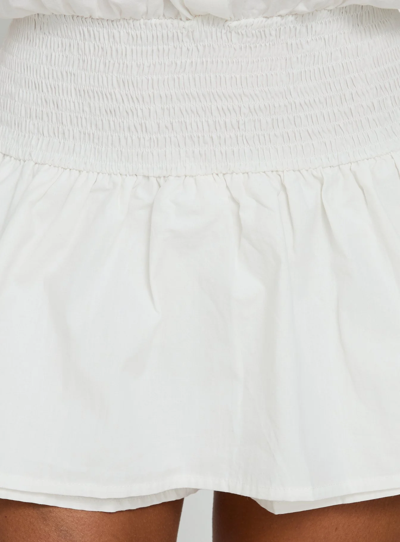 Nilufer Collared Playsuit White