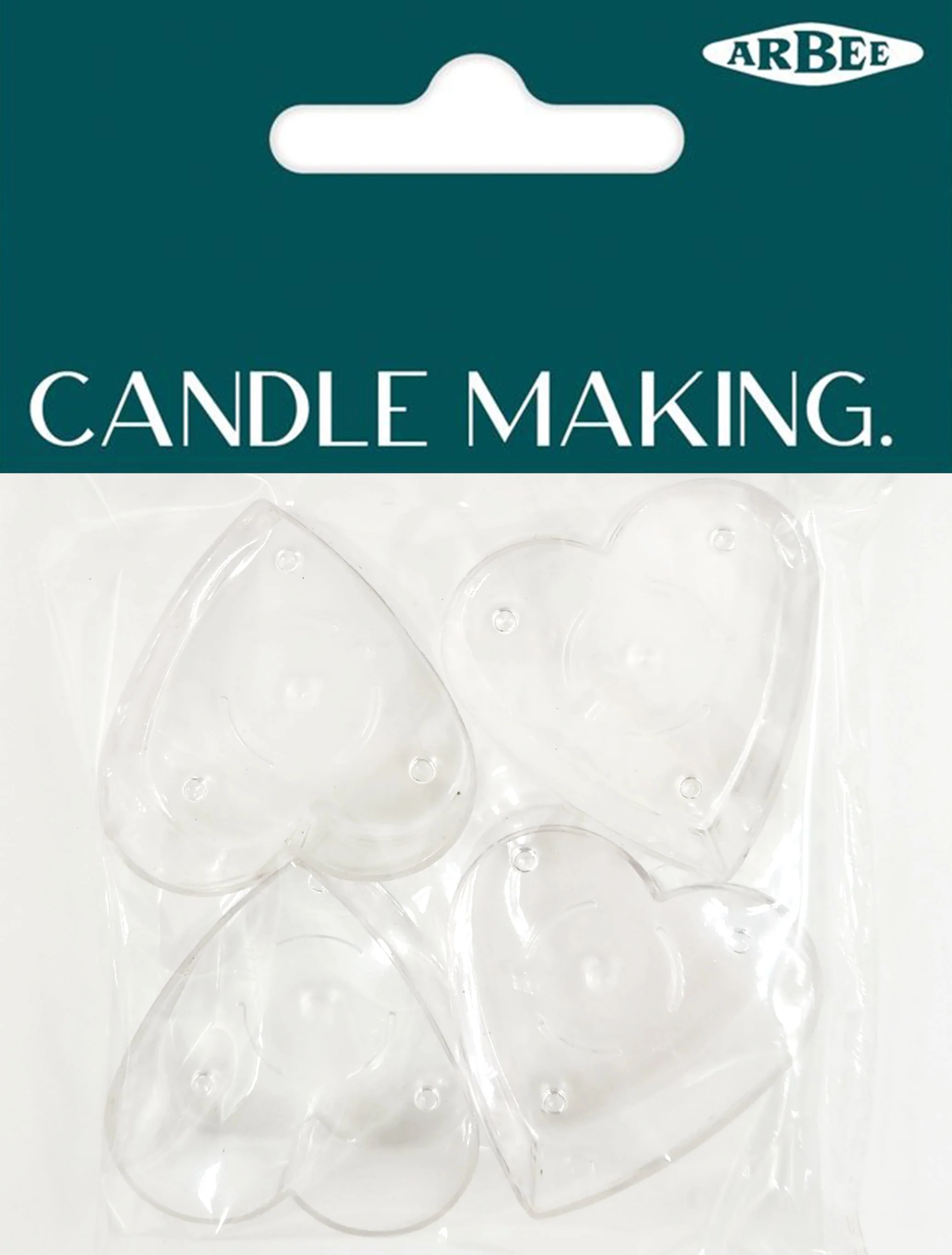 Arbee Tealight PVC Mould, Heart- Clear
