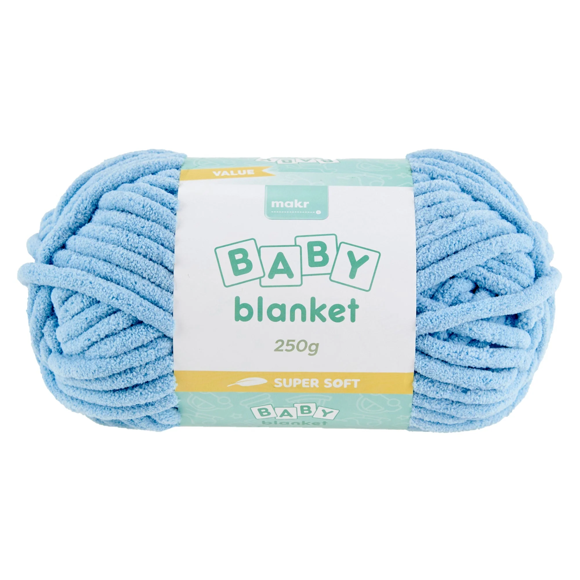 Makr Baby Blanket Crochet & Knitting Yarn, 250g Polyester Yarn